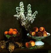 Bouquet du Juliene et Fruits Henri Fantin-Latour